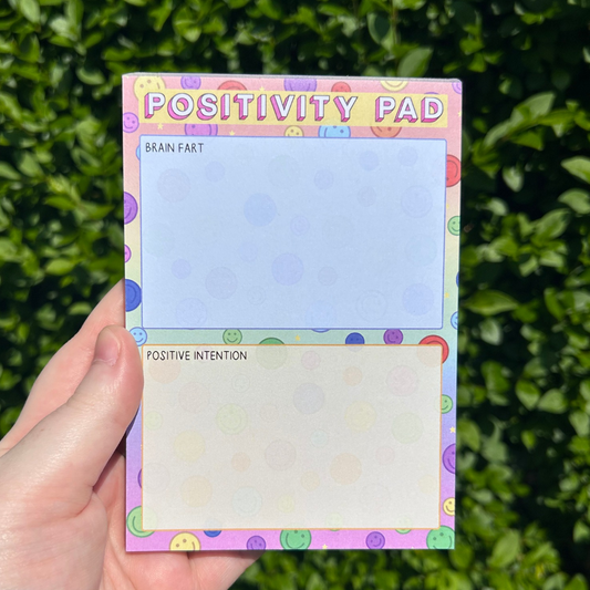 Worry & Positivity Notepad Set - Emotional Support Stationery Duo