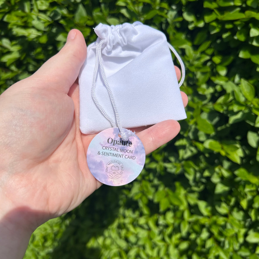 Crystal Moon in a Bag - Opalite “Stay Wild” or Obsidian “Darkest Nights”