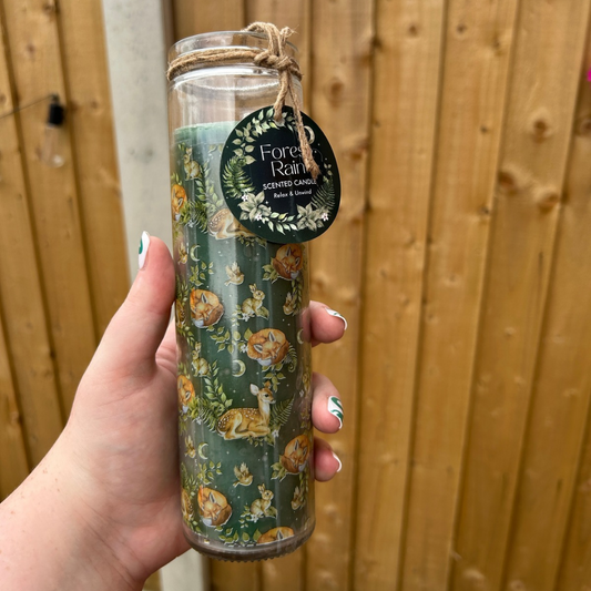 Forest Rain Scented Tube Candle - Woodland-Inspired Home Fragrance