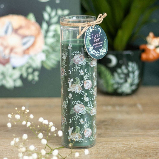Forest Rain Scented Tube Candle - Woodland-Inspired Home Fragrance