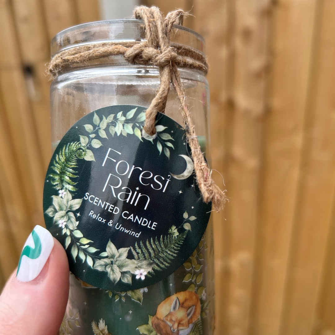 Forest Rain Scented Tube Candle - Woodland-Inspired Home Fragrance