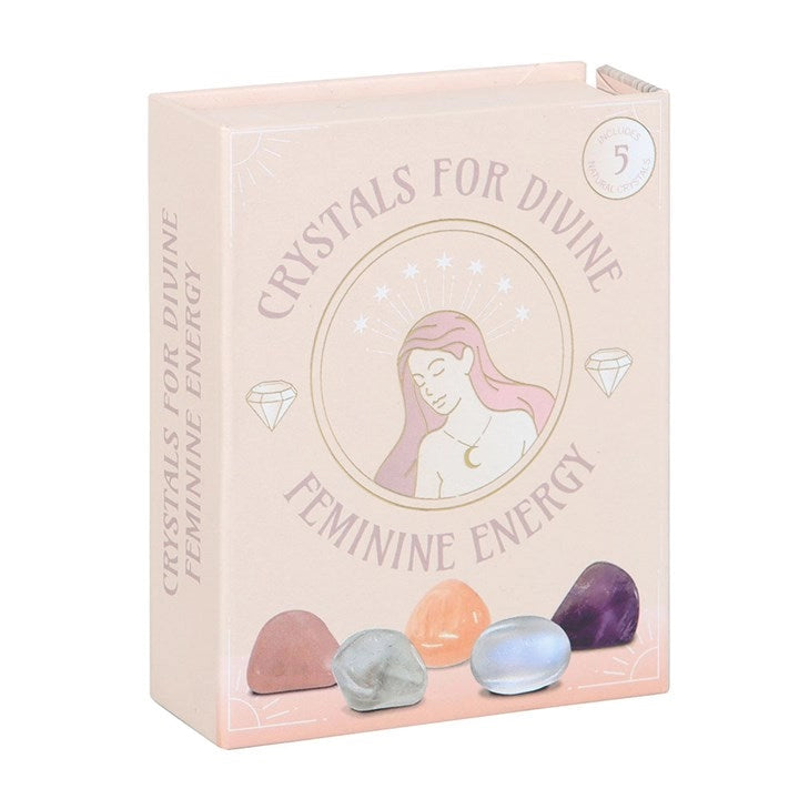 Set of 5 Crystals For Divine Feminine Energy