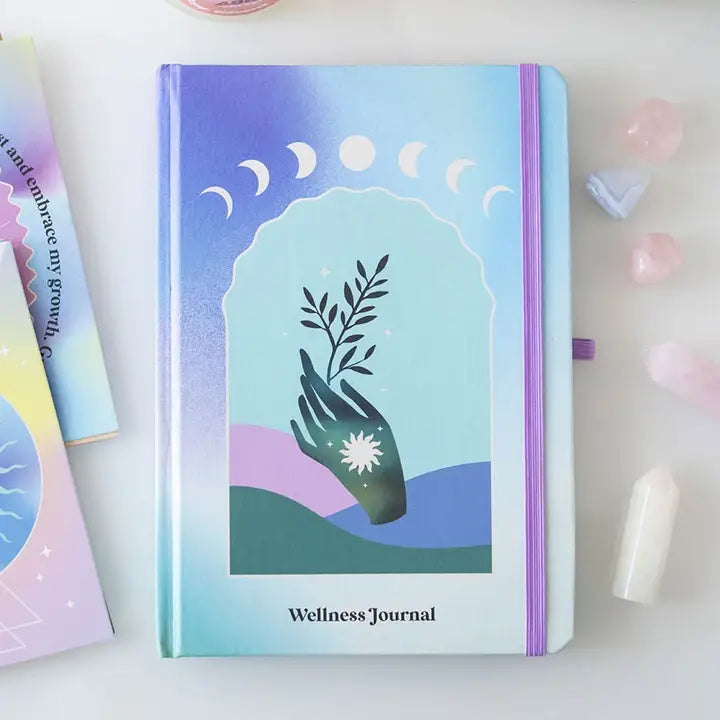 Aura Energy A5 Wellness Journal and Crystal Chip Pen