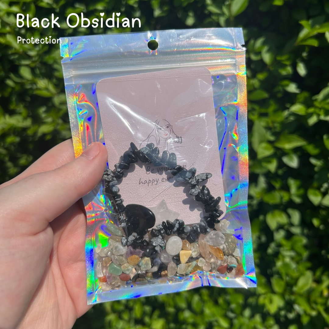 Mindful Moments Crystal Charm Kits – Bracelet, Gems & Affirmation Card
