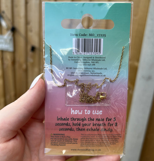 Anti-Anxiety Breathing Necklace – Mindful, Stress-Relief Jewellery