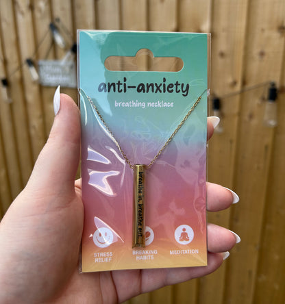 Anti-Anxiety Breathing Necklace – Mindful, Stress-Relief Jewellery